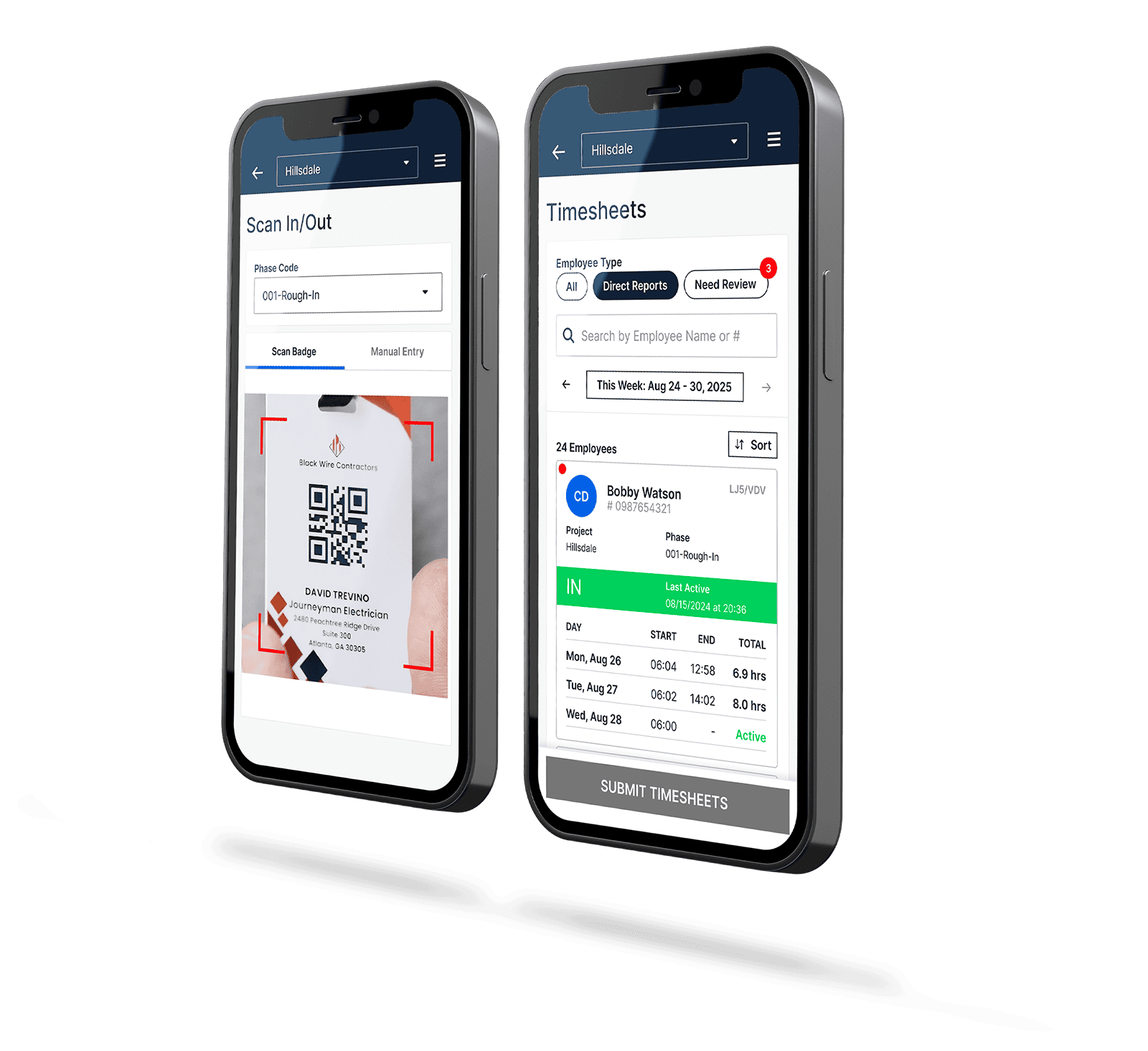 BuildTime time capture and pay accuracy